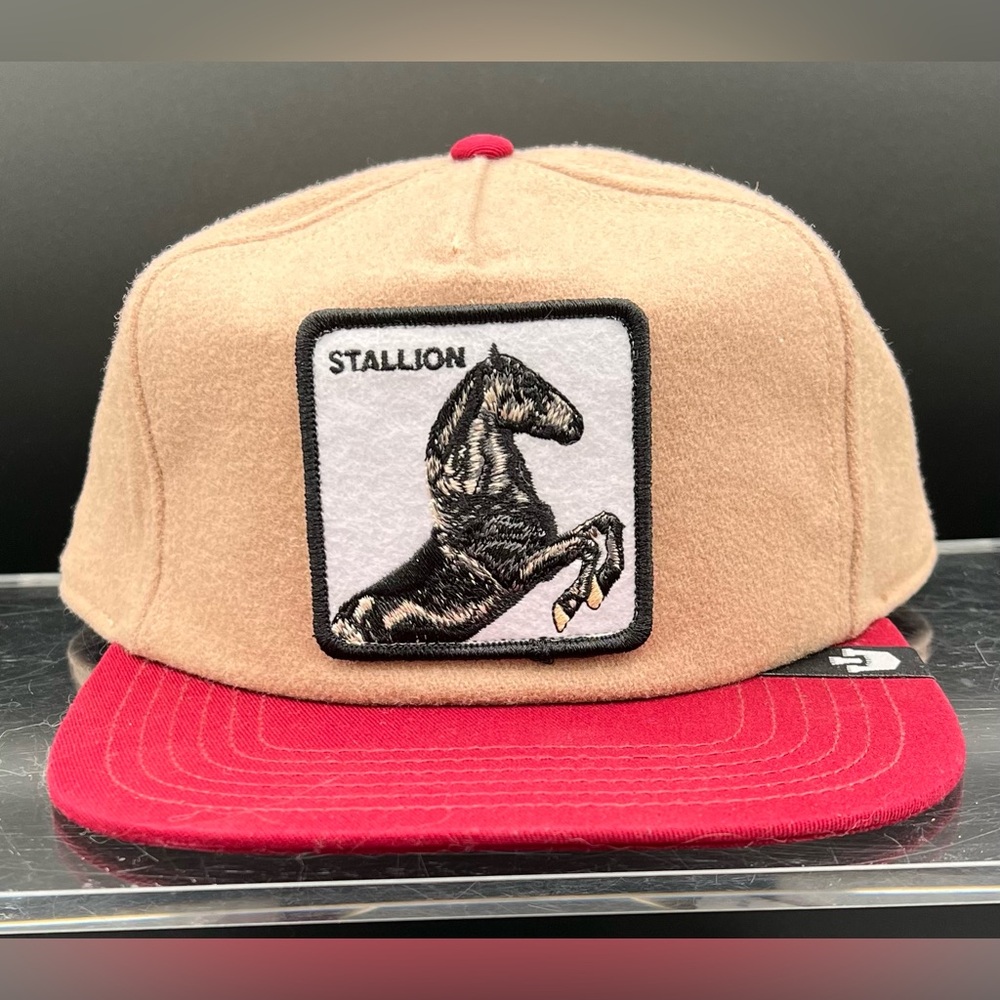 Goorin Bros. Stallion, Camel w/Red Bill, Free Rider, Wool Blend, NWT